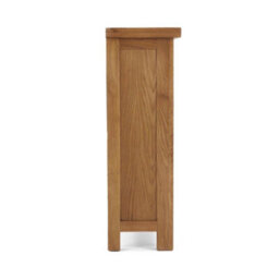 Zelah Oak 3 Tier Small  Bookcase - By Roseland Furniture - thumbnail 7