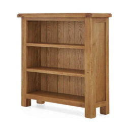 Zelah Oak 3 Tier Small  Bookcase - By Roseland Furniture - thumbnail 5