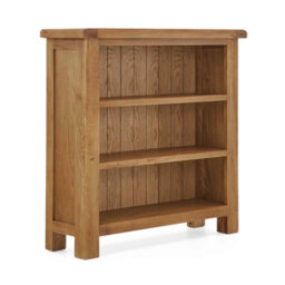 Zelah Oak 3 Tier Small  Bookcase - By Roseland Furniture