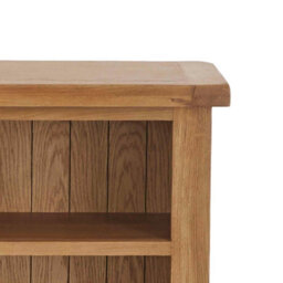 Zelah Oak 3 Tier Small  Bookcase - By Roseland Furniture - thumbnail 8