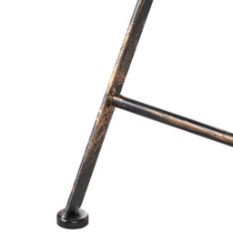 Wyld And Coco Vintage Garden Bar Table Black Iron - Foldable Round For Two, 60 X 60 X 90 Cm - thumbnail 7