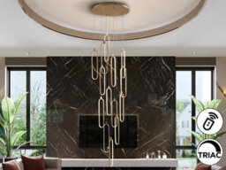Luminosa Lighting Luminosa Colette Cluster Pendant Ceiling 14 Light Rose Gold Led 3000K Dimmable - Uk Stock - thumbnail 1