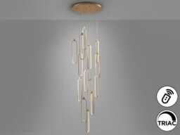 Luminosa Lighting Luminosa Colette Cluster Pendant Ceiling 14 Light Rose Gold Led 3000K Dimmable - Uk Stock - thumbnail 6