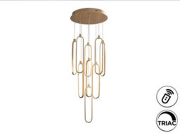 Luminosa Lighting Luminosa Colette Cluster Pendant Ceiling 14 Light Rose Gold Led 3000K Dimmable - Uk Stock - thumbnail 7