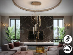 Luminosa Lighting Luminosa Colette Cluster Pendant Ceiling 14 Light Rose Gold Led 3000K Dimmable - Uk Stock - thumbnail 2