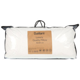 Beliani 80 X 80 Cm Duck Feather And Down Pillow - Medium Soft, Cotton Cover - thumbnail 6