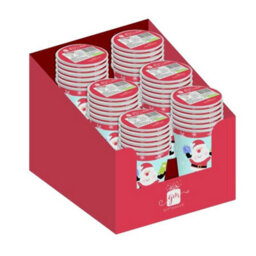 Giftmaker Santa Claus Christmas Disposable Cup (Pack Of 6) Blue/red (One Size) - thumbnail 1