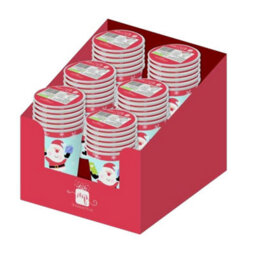 Giftmaker Santa Claus Christmas Disposable Cup (Pack Of 6) Blue/red (One Size) - thumbnail 2