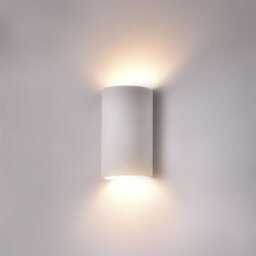First Choice Lighting Set Of 2 Evie - White Plaster Gu10 Wall Lights - thumbnail 3