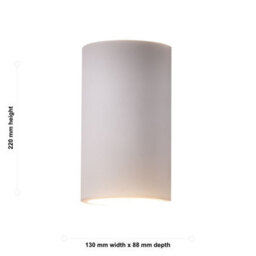 First Choice Lighting Set Of 2 Evie - White Plaster Gu10 Wall Lights - thumbnail 6