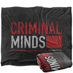 Minds Silky Logo Supersoft Blanket Black/red (One Size) - thumbnail 2