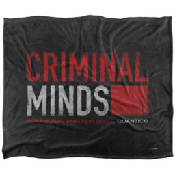 Minds Silky Logo Supersoft Blanket Black/red (One Size)