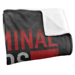 Minds Silky Logo Supersoft Blanket Black/red (One Size) - thumbnail 3