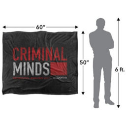 Minds Silky Logo Supersoft Blanket Black/red (One Size) - thumbnail 5