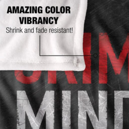 Minds Silky Logo Supersoft Blanket Black/red (One Size) - thumbnail 4