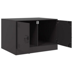 Berkfield Coffee Table Black 67X50X44 Cm Steel - thumbnail 7