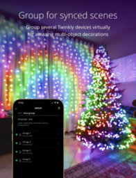 Twinkly Strings App-Controlled Led Christmas Lights With 250 Rgb+W (16 Million Colours +Ww) 20M Black Wire In/outdoor Smart Lights - thumbnail 5
