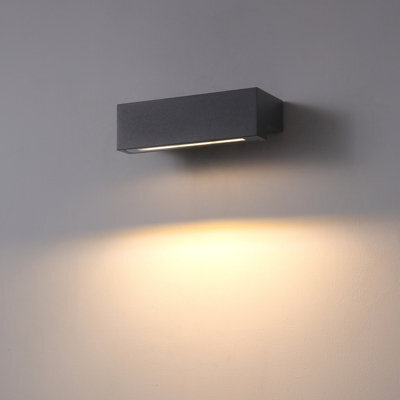Ultra Beam Lighting Ultrabeam Black Outdoor Led Wall Light 9 Watt Led 900 Lumen Wall Downlight - image 1