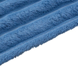 Thehotsale Flannel Super Soft Warm Reversible Fluffy Striped Throw Blanket Blue 150Cm W X 100Cm D Livingroom Bedroom Patio - thumbnail 6