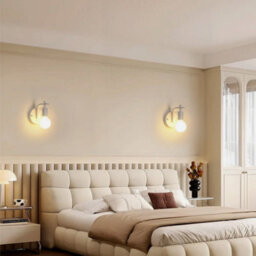 2X Industrial Wall Lamp White Metal Wall Light Vintage E27 Sconces Hallway Room - thumbnail 5