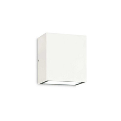 Ideal Lux Argo Integrated Led Outdoor Down Wall Lamp White 620Lm 4000K Ip65