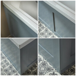 Homestylestore 1700 X 700mm Bathroom Single Ended Standard Bath With Light Grey Side & End Panels - thumbnail 3