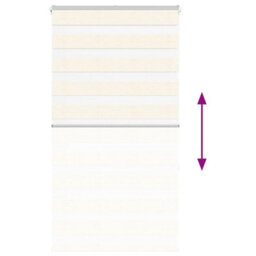Berkfield Zebra Blind Marble Beige 70X150 Cm Fabric Width 65.9 Cm Polyester - thumbnail 5