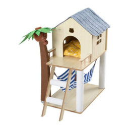 Cat House Cat Villa With Cushion Hammock Sisal Coconut Scratcher - thumbnail 5