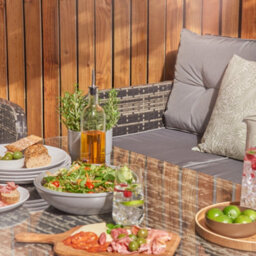 Home Treats Rattan Dining Set 7 Seater Deluxe Patio Furniture Set & Protective Cover - thumbnail 5