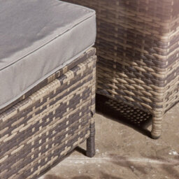 Home Treats Rattan Dining Set 7 Seater Deluxe Patio Furniture Set & Protective Cover - thumbnail 8