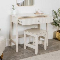 Melody Maison Dressing Table & Stool Set - Hales Taupe Range - thumbnail 6