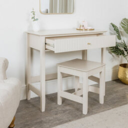 Melody Maison Dressing Table & Stool Set - Hales Taupe Range - thumbnail 3