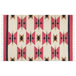 Beliani Rug Garni Multicolour 200 X 300 Cm Cotton Kilim - thumbnail 4