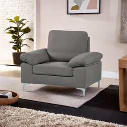 Kosy Koala Grey Fabric Sofa Set Two Seater Sofa And Two Single Armchairs Modern Furniture - thumbnail 5