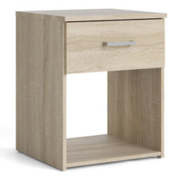 Furniture To Go Space Package - Bedside 1 Drawer + Chest Of 3 Drawers + Wardrobe With 2 Doors + 1 Drawer In Oak - thumbnail 2