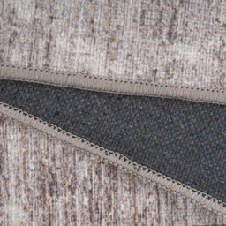 Loomed Beige Grey Distressed Geometric Trellis Washable Long Runner Rug 60Cm X 240Cm - thumbnail 7