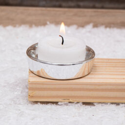 Annibells White Ceramic Wood Santa Reindeer Christmas Tree Candle Holder (11087) - Reindeer - thumbnail 3
