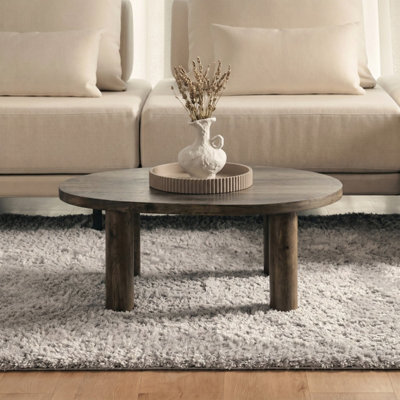 Ohs 4-Leg Engineered Wood Coffee Table Home Décor - Medium Wood - image 1