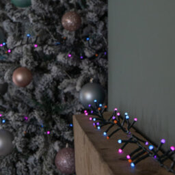 Samuel Alexander 9M 360 Led Battery Operated Christmas Berrybrights String Lights In Rainbow - thumbnail 9