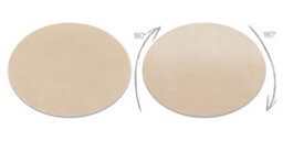 RugsX Modern Washing Carpet Lindo Circle Beige, Anti-Slip, Shaggy  Circle 120 Cm - thumbnail 2