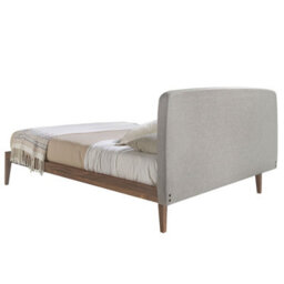 Angel Cerda Elegant Grey Fabric Tufted Bed For Modern Bedrooms - thumbnail 6