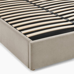 Furniturebox Uk Hayden Taupe Velvet Ottoman Double Bed Frame - thumbnail 8