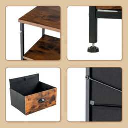 2-Tier Fabric Storage Organizer Chest Of Drawers 6 Drawers Dresser Organizer - thumbnail 4