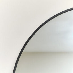 Melody Maison Large Black Arched Wall / Leaner Mirror - 180Cm X 80Cm - thumbnail 4
