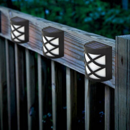 Taylor & Brown 8 Pack Solar Fence Lights, 6 Led Waterproof Outdoor Lamps For Garden, Patio, Yard, Stairs, Wall, Gate - thumbnail 3