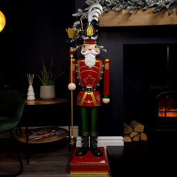 Samuel Alexander 119Cm Light Up Nutcracker Soldier Led Christmas Wooden Ornament Home Decoration - thumbnail 2