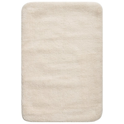 Beliani Bath Mat Urlana Off-White 60 X 90 Cm Microfibre - image 1