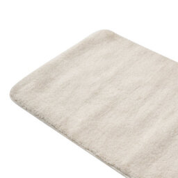 Beliani Bath Mat Urlana Off-White 60 X 90 Cm Microfibre - thumbnail 4