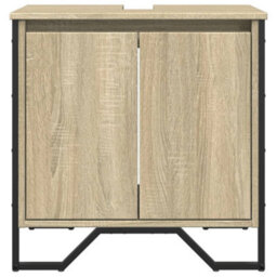 Walplus Bathroom Sink Cabinet Sonoma Oak 60X35X60 Cm Engineered Wood - thumbnail 4
