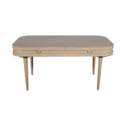 Buttercup Farm Valencia 6 Seater Dining Table - Cane & Mango Wood - L90 X W165 X H78 Cm - thumbnail 1
